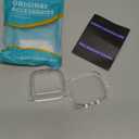 Geiomoo Soft TPU Case for Anker Soundcore P30i, Protective Cover with Carabiner (Transparent)