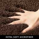 MIULEE Brown Bathroom Runner Rugs, Soft Absorbent Microfiber Long Bath Rugs Non Slip Quick Dry Fluffy Bath Mats for Bathroom Floor, Machine Washable, 24x40 Inch
