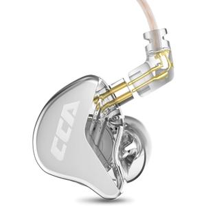 CCA CRA in Ear Monitor Headphones, Ultra-Thin Diaphragm Dynamic Driver IEM Earphones, Clear Sound & Deep Bass, Wired Gaming Earbuds with Tangle-Free Detachable Cable for Singer Musicians Drummers DJ