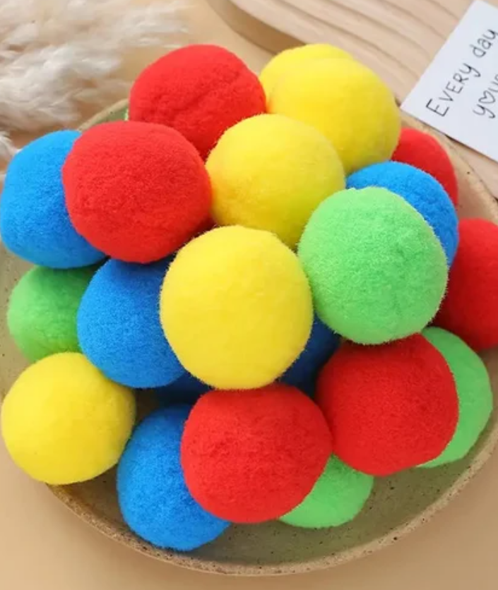 70 Pcs Water Balls, Multicolor Cotton Balls, Reusable Water Balls, Reusable Water Balloons for Outdoor Toys and Games, Water Toys for Kids and Adults Boys and Girls - Summer Balls for Pool and Backyard Fun