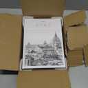 Set of 3 XL Decorative Blank Hardcover Books for Decoration - Great for Tabletops, Coffee Tables, & Bookshelves - City Theme Minimalist Home Decor - Madrid, Rome, Barcelona