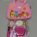 Officygnet Play Purse Toy for Girls 3+ Years Old, Toddler Purse Girl Toys with Pretend Makeup Kit, Pretend Princess Play Toy for Little Girl, Birthday for Toddler Girls Age 3+