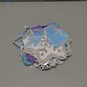 DoubleFill 60 Sets Snowflakes Suncatchers Kit Bulk Winter Snowflakes Tissue Paper Make Your Own Snowflake Stained Glass Ornament for Window Xmas Decoration