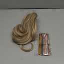 BARSDAR Honey Blonde Drawstring Ponytail Extensions - 10 Inch Short Wavy Drawstring Comb Clip in Pony Tails Hairpieces for Women - Synthetic Short Wavy Blonde Ponytail Hair Extensions