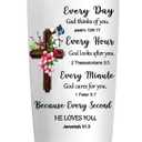 YXOTJHS Christian Gifts for Women, Inspiration Religious Gifts, Bible Verse Encouragement Gifts, Thank You & Birthday Gifts for Women, Mom, Friend, Sister - 20 Oz Stainless Steel Tumbler