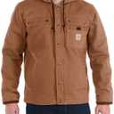 Carhartt Men's Relaxed Fit Washed Duck Sherpa-Lined Utility Jacket
