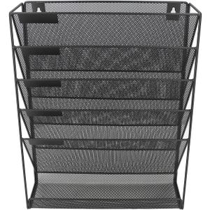 Hanging Wall File Wall with 5 Pockets Wall for Files Documents Magazines Literature Wall File Holder for Home Office