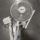 EZ-CHILL 16” Oscillating Pedestal Fan, 3-speed Options, 90-Degree Oscillating Head, Adjustable Height and Tilt, Powerful Air Flow, White, MTSP15-16AZ