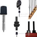 Adjustable Angle Connectors for 1/2" Square Balusters Installation with Screws Pack of 10