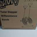 Stepper Machine with Resistance Bands, Mini Stepper with 300LBS Weight Capacity, Twist Stepper for Full Body Workout, Adjustable Step Height, Smooth and Quiet, Step Machine for Men Women