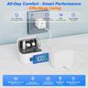 Hearing Aids for Seniors Rechargeable  Digital Behind-The-Ear Hearing Amplifiers with AI Noise Reduction, 3 Sound Modes, 5 Volume Levels, Charging Case Included (Silver)