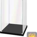 Acrylic Display Case for Collectibles Assemble Clear Acrylic Display Box for Lego Alternative Glass Case for Display Figures Doll Toys Home Storage(8x8x12 inch, 20x20x30 cm)