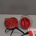 DASH Rapid Egg Cooker: 7 Egg Capacity Electric Egg Cooker for Hard Boiled Eggs, Poached Eggs, Scrambled Eggs, or Omelets. (Red)