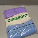 OVESPORT 3 Piece Workout Shorts for Women Seamless Scrunch Butt Lifting High Waisted Yoga Gym Booty Running Short Pants (Blue, XL)