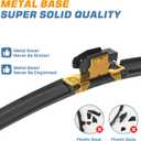 GSPSCN 2 Wipers For Benz C219 CLS500 CLS55 CLS550 CLS63 W211 W212 E320 E350 E500 E550 E55 E63 SL500 SL55 SL550 SL600 SL63 SL65 Original Equipment Windshield Wiper Blade 26"+26" (Set of 2)