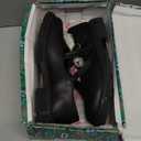 JABASIC Girls Lightweight Non-Marking T-Strap School Uniform Shoes Mary Jane Flats,6 Big Kid, Black