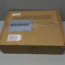 BOLUO White Nightstand with Charging Station, LED Night Stand with 2 Fabric Drawers, Bedside Table with USB Ports and Outlets, Nightstand for Bedroom Modern