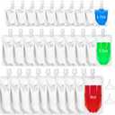 100 Pcs Plastic Pouches Bulk Clear Juice Bags Squeeze Pouches Plastic Leak Proof Bags with Funnel for Party Favors (1.7 oz/3.5 oz/8oz)