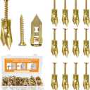 200PCS Self Drilling Drywall Anchors with Screws Kit, Multifunctional Drywall Anchor with Sheetrock Screws - Easy Installation Metal Expansion Bolts, No Drill Needed, Hold 70LB for Wall Hanging