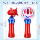 Hungdao 2 Pieces Light Wands Spinner Wand Sensory Light Spinner Magic Ball Glow LED Orbiter Wand, Medium