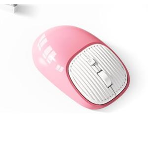 Retro Wireless Mouse for Computer, Desktop, Laptop and Computer (Pink-Colorful)