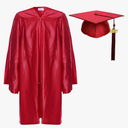 Newrara Unisex Shiny Kindergarten Graduation Gown Cap with Tassel Size 27