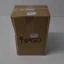 TIPGO Bathroom Trash Can with Lid, 10 Liter/ 2.6 Gallon Slim Garbage Can, Small Trash Bin Waste Basket with Pop-Up Lid for Kitchen, Bedroom, Living Room, Office (Black)