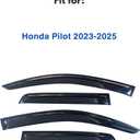 IG Window Visors Fit for 2023-2026 Honda Pilot, Out-Channel Rain Guards Vent Wind Deflectors 4PC, Car Accessories for 23-26 Pilot