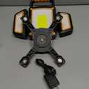 30W Rechargeable Work Light, 3000 Lumen Magnetic Work Light Battery Powered, Waterproof Portable Cordless Job Site Lighting for Construction Site, Workshop, Garage, Camping, and Car Repairing