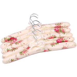 Padded Hangers for Clothes Satin Hanger Clothes Hanger Padded Hangers for Women Sweaters (Floral-5pcs)
