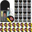 32 Pcs Mini Screwdriver Keychain Tape Measure Keychains Set Mens Gift Bulk Retractable for Adult Xmas Tool Birthday Party