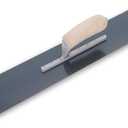 MARSHALLTOWN Fully Rounded Trowel, 24-Inch by 4-Inch Exposed Rivet Blue Steel Blade, Made In The USA SP24BR8