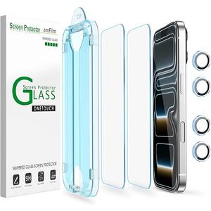 amFilm OneTouch for iPhone 17 Pro Screen Protector 6.3'' Tempered Glass