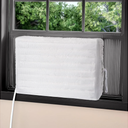 FORSPARK Indoor Air Conditioner Cover, AC Covers for Inside with Free Drawstring, 28 x 20 x 3.5 inches (L x H x D) - White