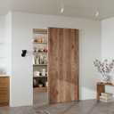 40" Concealed Sliding Barn Door Hardware Kit with Soft Close Mechanism for 32in Passage Opening, Hidden Aluminum Track System, Wall Mount for Interior Wooden Door (NO Door)