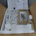 Apetaccat Rattan Nightstand with Charging Station, Boho Night Stand Farmhouse Wood Bedside Table with Storage and Open Shelf, End Side Accent Table for Bedroom,Living Room,White (Normal)