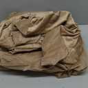 H.VERSAILTEX Modern Velvet Plush 4 Piece High Stretch Sofa Slipcover Strap Sofa Cover Furniture Protector Form Fit Luxury Thick Velvet Sofa Cover for 3 Cushion Couch Width Up to 90 Inch (Sofa, Camel)