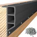 Nalwort Dock Bumpers 24 Feet, Full Protection Dock Fender for Straight Edge and Side, Boat Dock Bumpers for Edging, Includes Mounting Screws, Black Gray Blue Brown Green Orange Yellow