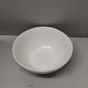 Fable Dinnerware Set - Includes 4 Each of The Dinner + Salad Plates, and The Breakfast Bowls - Dishwasher Safe, Durable Stoneware Ceramic Plates and Bowls - Speckled White