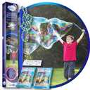 WOWMAZING Giant Bubble Kit: Space - Incl. Wand, 2 Big Bubble Concentrate Pouches and 8 Glow-in-the-Dark Stickers | Outdoor Toy for Kids, Girls | Bubbles Made in The USA - Space Kit
