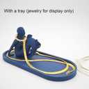 Danish Mermaid Figurine,Ocean Blue Jewelry Tray,Vintage Small Figurine Ring Holder,Mermaid Shape Organizer,Paint-It-Yourself Figurine,2.36 inches Tall