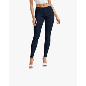 Hybrid & Company Womens Hyper Ultra Stretch Comfy Skinny Leg Work Casual Pants, XL