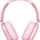 Wentronic Y01 Wireless Noise Canceling Headphones Bluetooth 5.3 Over Ear Headphones with Microphone, Hi-Res Audio, 48H Playtime, Foldable Comfortable Earpads, Compatible with iOS, Android, PC, Pink