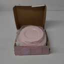 WDF 60pcs Pink Plastic Plates - Baroque Pink Disposable Plates Including 30 Pink Dinner Plates 10.25inch, 30 Pink Dessert Plates 7.5inch for Upscale Wedding &Parties