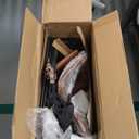 Sweetcrispy Counter Height Bar Stools Set of 2, 30 inch Height Stool Faux Leather Barstools with Back, Armless Kitchen Island Countertop Comfortable Modern Chairs with Metal Legs - Brown