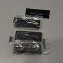 QCAA Solid Brass Rectangular Flush Pull, 3x1-1/8x3/8", Matte Black, Made in Taiwan, 4 Pack