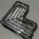 Moforoco Corner Shower Caddy Shelf Organizer Rack, Self Adhesive Black Bathroom Shelves Basket, Home Wall Shower Inside Organization and Storage Decor RV Accessories, First Apartment Essentials