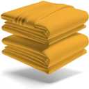 Mezzati Luxury Bed Sheet Set - Soft and Comfortable 1800 Prestige Collection - Brushed Microfiber Bedding (Yellow, King Size)