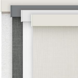 AOSKY Linen Roller Blinds Shades for Indoor Windows Pull Down Cordless Blackout Black Out Window Shade 37 Inch Blinds for Home Beige