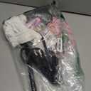 EBYTOP 2023 Old Lady Costume for Kids Granny Dress Halloween Accessories for Girl (Medium(8-10yr), Set2-wh)